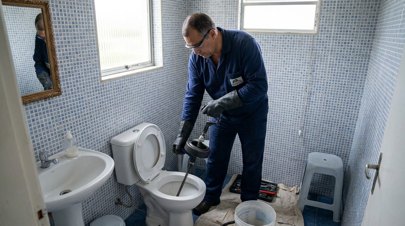 Desentupimento de vaso profissional em Passo Fundo‑RS
